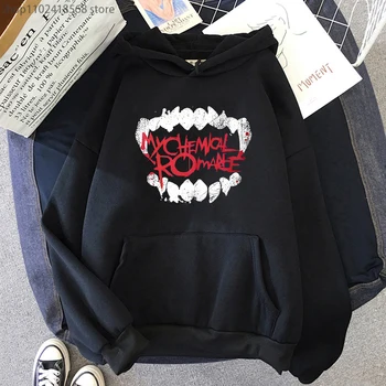My Chemical Romance Hoodies Mens Hip Hop garām Piedurknēm Krekli Grafikas Drukāšanai Džemperi ar Kapuci Punk Harajuku Streetwear