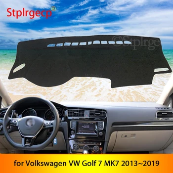 par Volkswagen VW Golf 7 MK7 2013~2019 Anti-Slīdēšanas Paklājiņš Paneļa Vāciņu Pad Saulessargs Dashmat Auto Piederumi 2018 2017 2016 2015