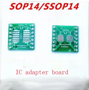 bezmaksas piegāde 100pc SOP14 pārsūtīt valdes SSOP14 TSSOP14 SMD, lai IEMĒRKŠANA 0.65/1.27 mm adapteris valde