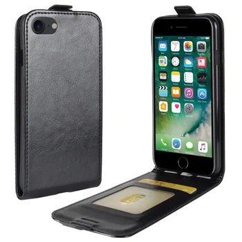 Luksusa Ādas Vertikālā Flip Case For iPhone 12 Mini 11 Pro Xs Max XR X 7 8 6 6S Plus Pilnu Aizsardzības Vāciņu Seifa Lieta