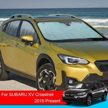 Par Subaru XV Crosstrek 2018-2025 Auto Saulessargi UV Aizsardzība Vāka Sānu Logu Aizkaru Saules Ēnā Sejsegu Vējstikla Auto Aksesuāru