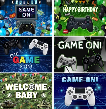 Dzimšanas dienas svinības Spēle Ir uz Foto Spēle Fona Kolekcija Video Spēli Jaunā Dzimis Spēļu Nākamo Līmeni Bērniem Puses Fons