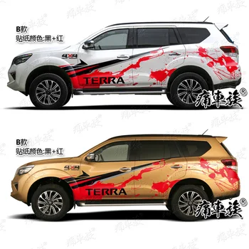Ķermeņa ārējais dekoratīvās uzlīmes Priekš Nissan TERRA durvju viduslīnijai modificētu sporta stila uzlīmes