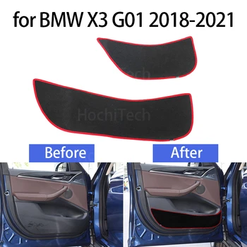 Durvju Iekšpusē Aizsargs Aizsardzības Mat Sānu Malas Segtu Piederumi Auto Durvīm Anti Kick Pad Uzlīme BMW X3 G01 2018-2021