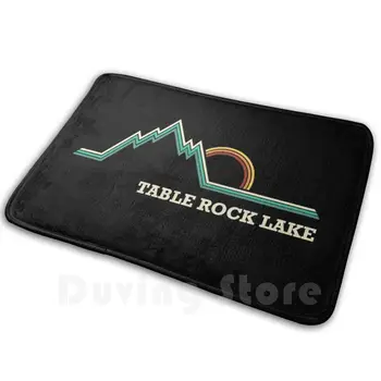 Tabula Rock Lake Misūri Retro Brīvdienas Vintage Paklāju Mat Paklājs Spilvenu Mīksta, Neslīdoša Orazk Bankas Ezera