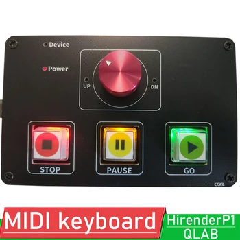 HirenderP1/QLAB profesionālo sniegumu mediju mūzikas MIDI klaviatūras USB uzņēmējas un backup media kontroles spēlētājs