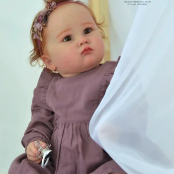 Tautas Charlotte Toddler Komplekts Atdzimis Bērnu Lelle Tukšu Unpainted Nepabeigtu DIY Veidnes 25 Collas Liels Baby Girl Dāvanu