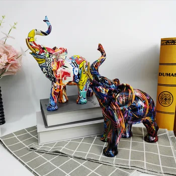 mājas dekori Radošo apžilbināt zilonis apdare, dzīvojamā istaba, priekštelpa, vīna skapis galda, mūsdienu mākslas un amatniecības apdare