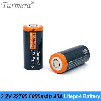 Turmera 12Pieces TR60 6000mAh 40A 3.2 V 32700 Lifepo4 Baterijas, lai 4S3P 12.8 V 18Ah Saules Panelis un Nepārtrauktas Barošanas Izmantot