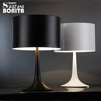 Maza Izmēra Modernās Galda Lampas par Mācību Telpa, Dzīvojamā Istaba Guļamistaba Gultas Lampa Balta/ Melna krāsa galda gaismas