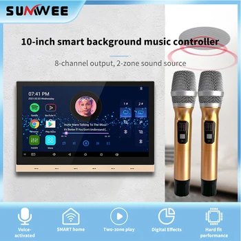 Smart WiFi Bluetooth Sienas Pastiprinātājs Android Fm Touch Screen augstas precizitātes Mājas Kinozāles KTV KOMPLEKTI