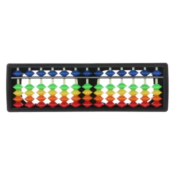 13 Kolonnu Portatīvo Plastmasas Abacus Aritmētisko Soroban Aprēķināšanas Rīks Ar Krāsu