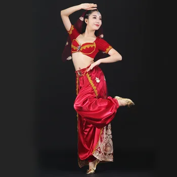 Krelles Vēdera Deju Kostīmu Krūšturis Bikses Eksotisko Dancewear Murgot, Apģērbs, Svētku Apģērbs Sieviešu Halloween Cosplay Princese Indijas