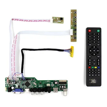 TV+H DMI+VGA+AV+USB+AUDIO LCD Kontrolieris Valdes Darbu 8,9 collu 10inch CLAA089NA0ACW HSD100IFW1 1024x600 LCD Panelis